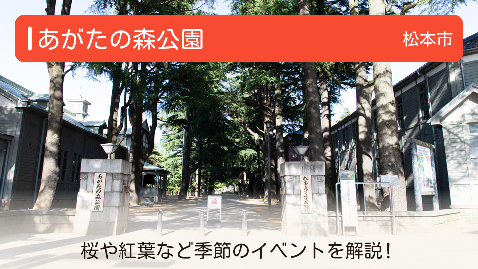【あがたの森公園】長野県松本市の公園 桜や紅葉など季節のイベントを解説！