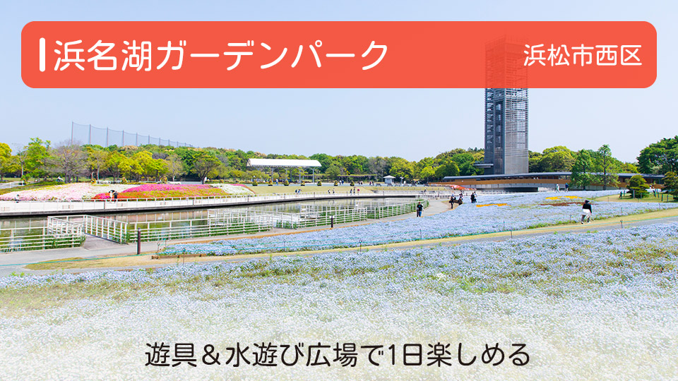 【浜名湖ガーデンパーク】静岡県浜松市の公園 遊具＆水遊び広場で1日楽しめる