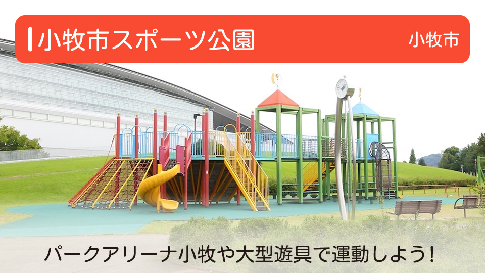 【小牧市スポーツ公園】愛知県小牧市の公園 パークアリーナ小牧や大型遊具で運動しよう！
